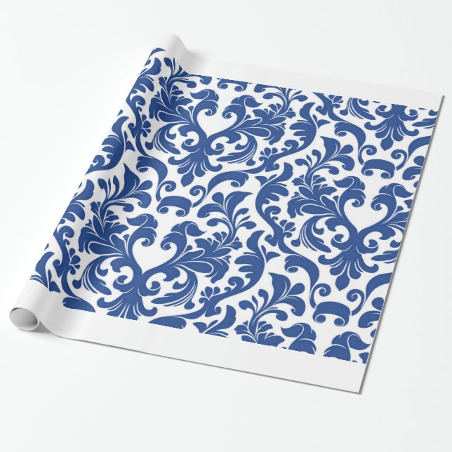 Papel De Presente Damasco (Desenrolado)