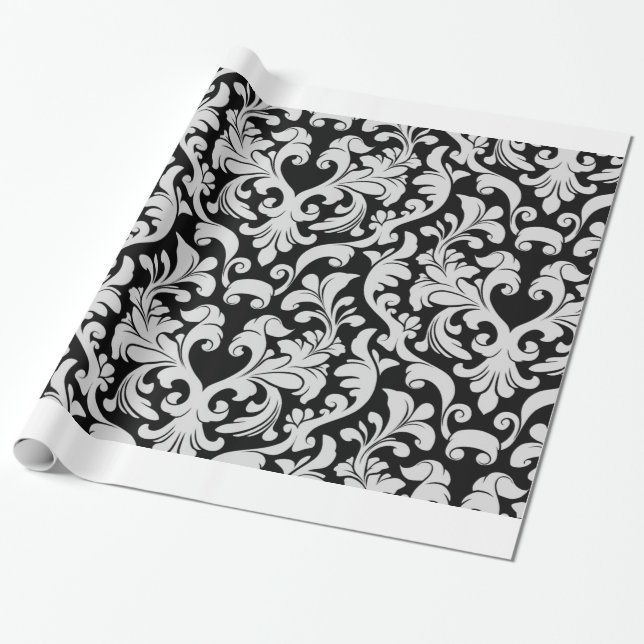 Papel De Presente Damasco (Desenrolado)