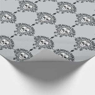 Papel De Presente Damasco inoperante - papel de envolvimento chique