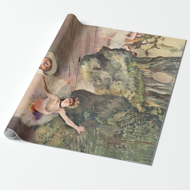 Papel De Presente Dança/Balé - Escola - Pintura de Degas (Desenrolado)