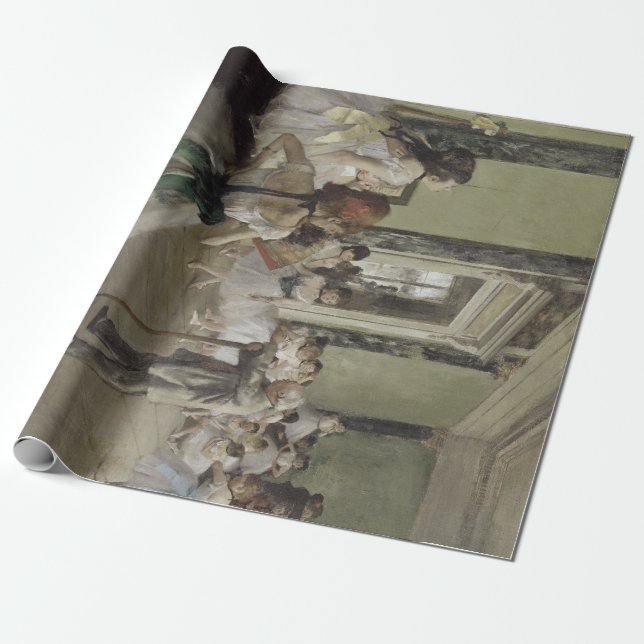 Papel De Presente Dança/Balé - Escola - Pintura de Degas (Desenrolado)