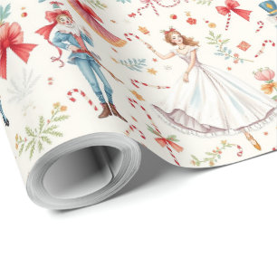 Papel De Presente Dança dos Palhaços Clara Ballet Aquarela