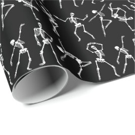 Papel De Presente Dança esquelética