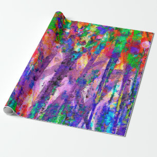 Papel De Presente Dançando Cores Artísticas
