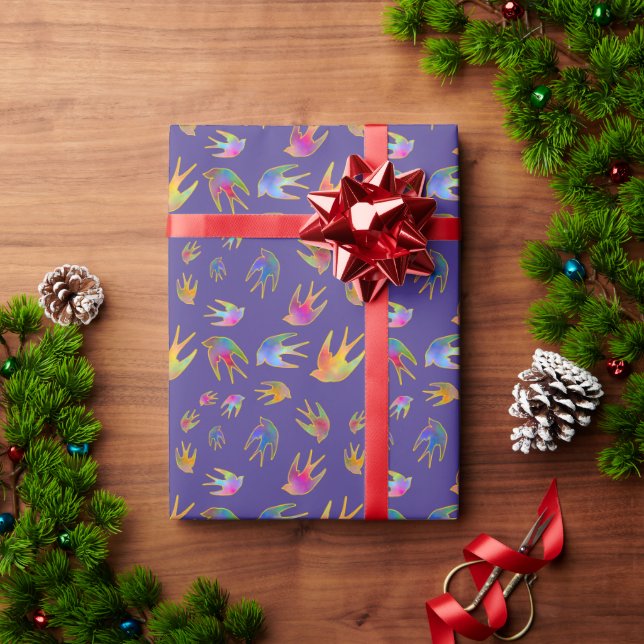 Papel De Presente Dançar com a Lua do Vento (Presente de Natal)
