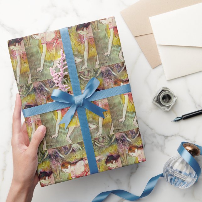 Papel De Presente Dançarinas Inclinando-se de Edgar Degas, Arte da D (Presentear)