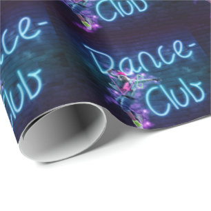 Papel De Presente Dançarino de boate de festa Neon
