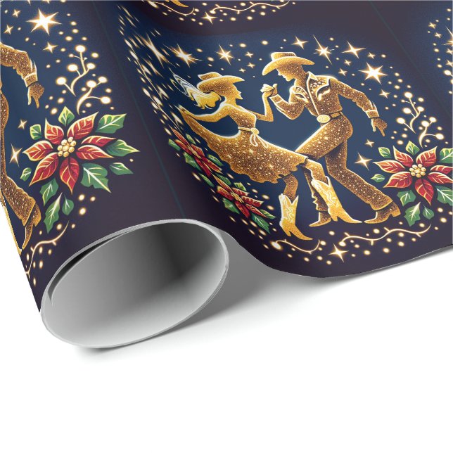 Papel De Presente Dançarinos da Praça dos Dançarinos do País Natal (Ponta do rolo)