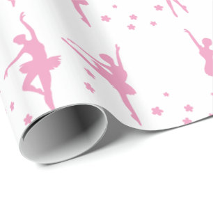 Papel De Presente Dançarinos de Balé rosa