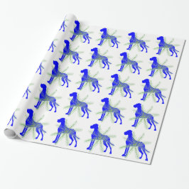 Papel De Presente Dane Azul Grande