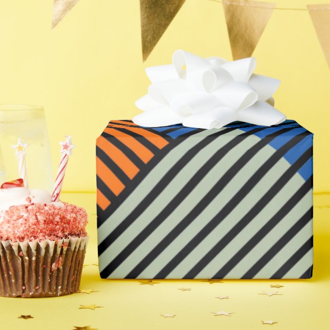 Papel De Presente Dar Ideias De Cores De Artéria Divertidas (Festa de aniversário)