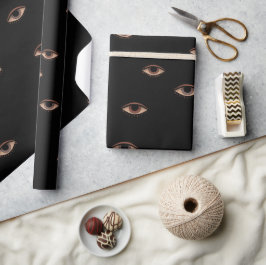 Papel De Presente Dark Eye Pattern Wrapping Paper