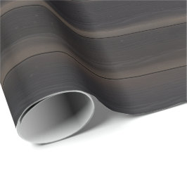Papel De Presente Dark Japandi Madeira Carbonizada Carvão Minimalist