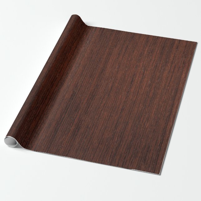 Papel De Presente Dark marron wood smooth clear (Desenrolado)