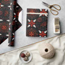 Dark Moody Botanical Mandala Natal