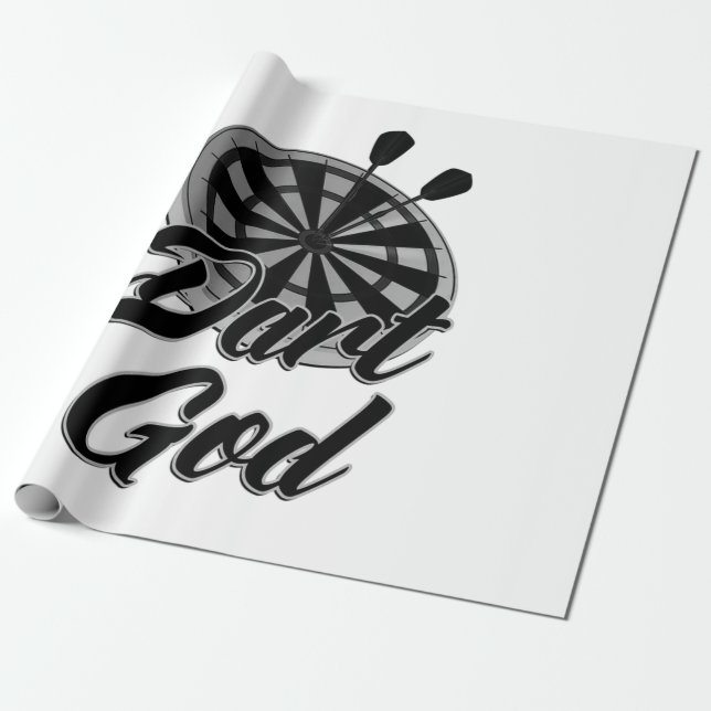 Papel De Presente Dart Deus (Desenrolado)