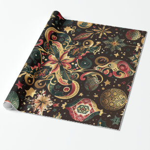 Papel De Presente Dazzling Christmas Motifs 2 option