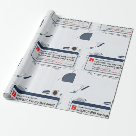 Papel De Presente De Acordo com Meu Último E-mail Citação Engraçada