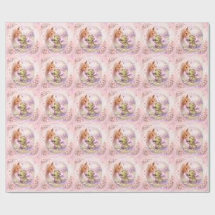 Papel de Presente de Animal Fantasia Caprichosa