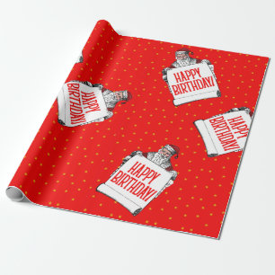 Papel de Presente de Aniversário de Natal