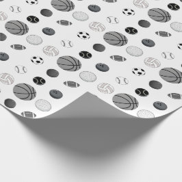 Papel de Presente de Aniversário Multi Esporte Mod