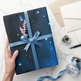 Papel de Presente de Aniversário Sonhos Interestel