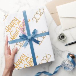 Papel de Presente de Ano Novo Festivo para Celebra