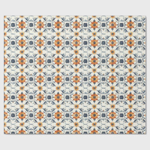 Papel de Presente de Azulejo Italiano, Padrão Terr