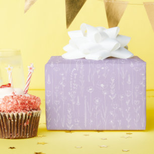Papel de Presente de Chuveirinho de Bebê Floral de