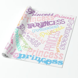 Papel de Presente de Colagem de Nome Personalizado