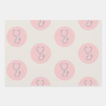 Papel de Presente de Estetoscópio de Enfermeira