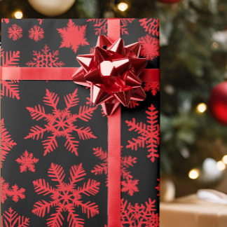 Papel de Presente de Floco de Neve Elegante Person
