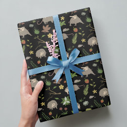 Papel de Presente de Gambá Gritando Engraçado