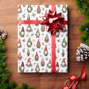 Papel de Presente de Gnomos Caprichosos Modernos p