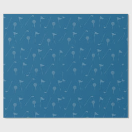 Papel de Presente de Golfe Esportivo para Amantes