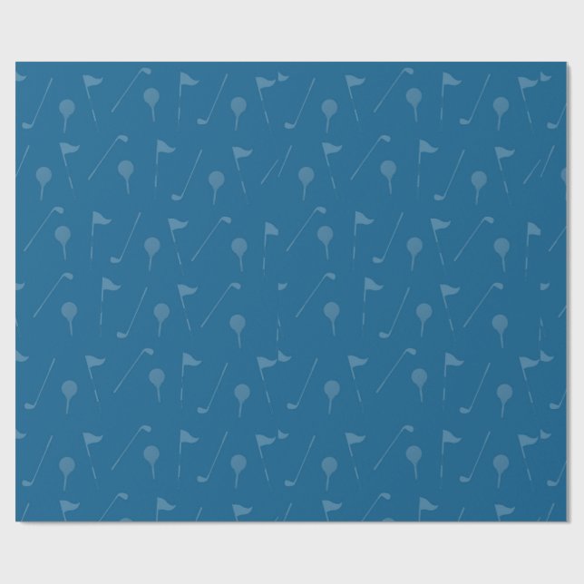 Papel de Presente de Golfe Esportivo para Amantes  (Aberto)