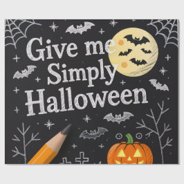 Papel de Presente de Halloween Fofo