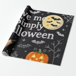 Papel de Presente de Halloween Fofo