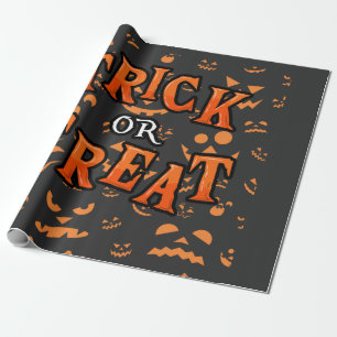 Papel de Presente de Halloween 'Trick or Treat'