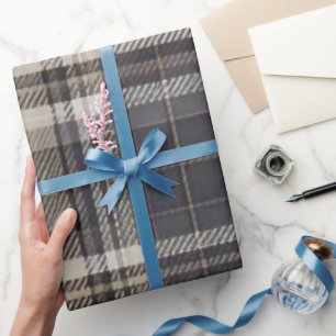 Papel de Presente de Luxo Masculino Moderno Xadrez