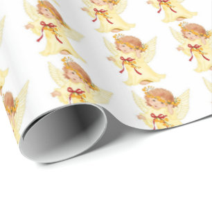 Papel de Presente de Natal/Anjos