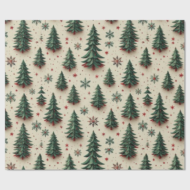 🎄 Papel de Presente de Natal Árvore de Natal para (Aberto)