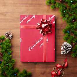 Papel de Presente de Natal com Estampa de Alegria