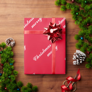 Papel de Presente de Natal com Estampa de Alegria
