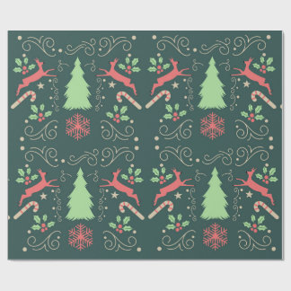 Papel de Presente de Natal de Rena