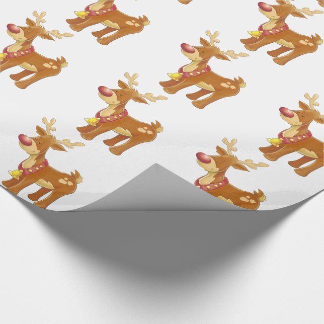 Papel de Presente de Natal/Rudolph (Ponta)