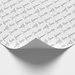 Papel De Presente De Papais noeis, Com Amor