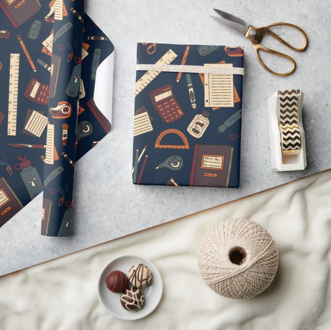 Papel De Presente DE VOLTA À ESCOLA - Paleta de Góticos Steampunk (D (Artesanato)