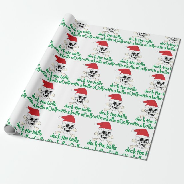 Papel De Presente Deck The Halls (Desenrolado)