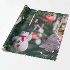 Papel De Presente Decoração de Árvore de natais vintages